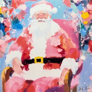 "The Joy Santa Clause" by Tiffany Bohrer - Archival Giclée Print on Canvas
